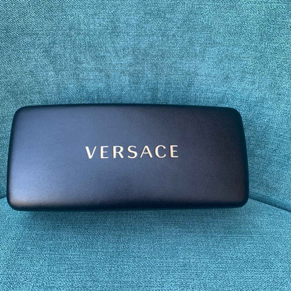 Versace Black and Gold Eyewear Case